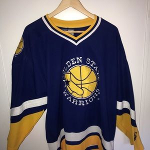 Vintage starter warriors hockey jersey size medium